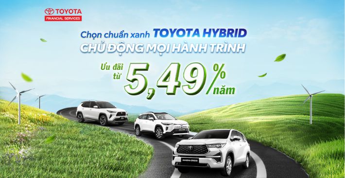 Ưu Đãi Lãi Suất Hấp Dẫn Từ 1,99%/Năm Khi Mua Xe Toyota Trong Tháng 06/2025